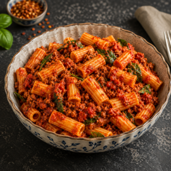Cheesy Tomato Twist Pasta